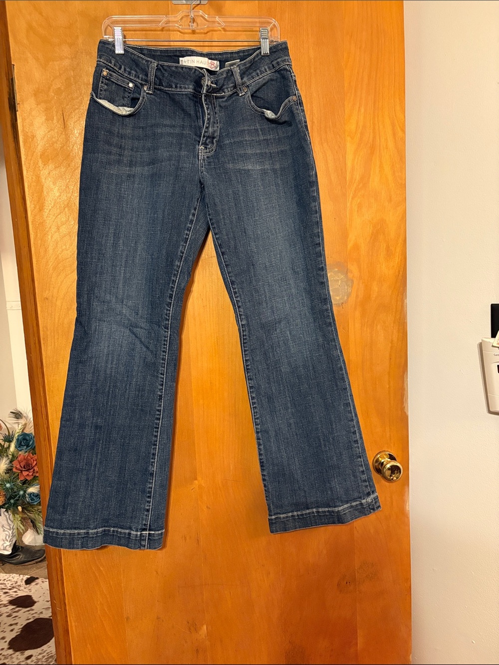 Tin Haul Women's Dark Blue Flare Jeans